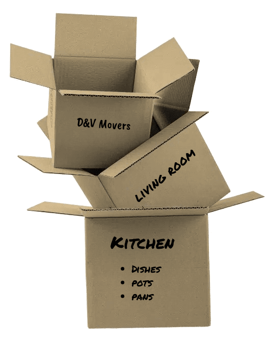 D&V Movers Transparent Floating Boxes